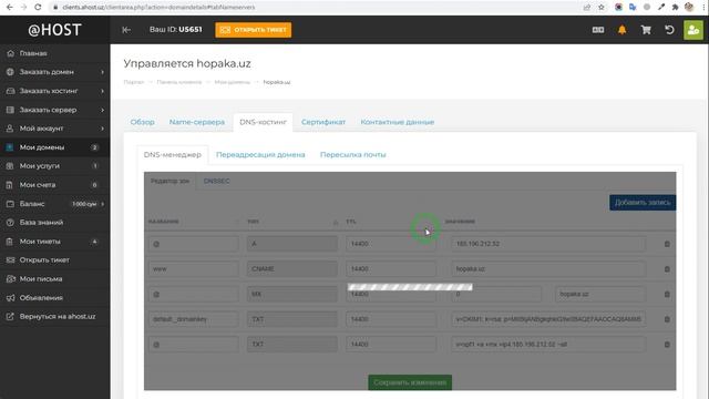 Как подключить домен к Tilda