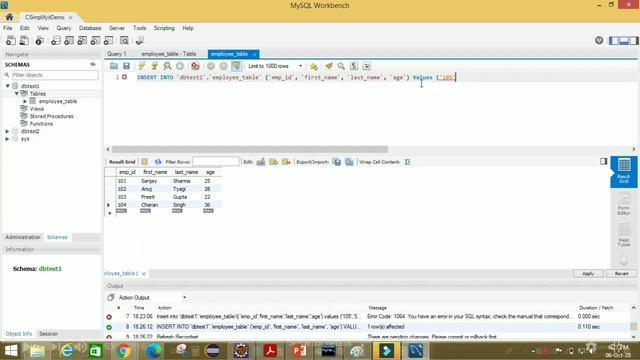 MySQL Workbench Tutorial##Create, Alter and Drop table смотреть онлайн