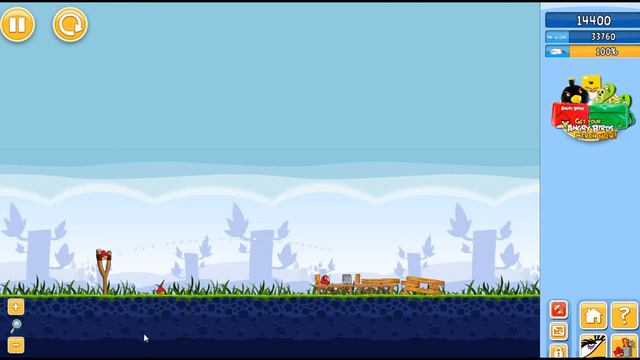 Angry Birds Chrome Game - Level 1 смотреть онлайн