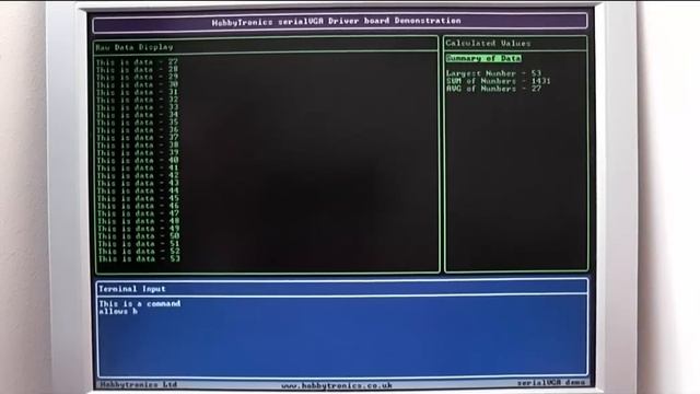 SerialVGA board. Control a VGA Monitor at 800x600 смотреть онлайн