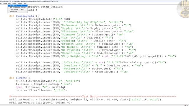 How to Create an Employment Data Management System with Excel as BackEnd in Python - Part 6 of 6 смотреть онлайн