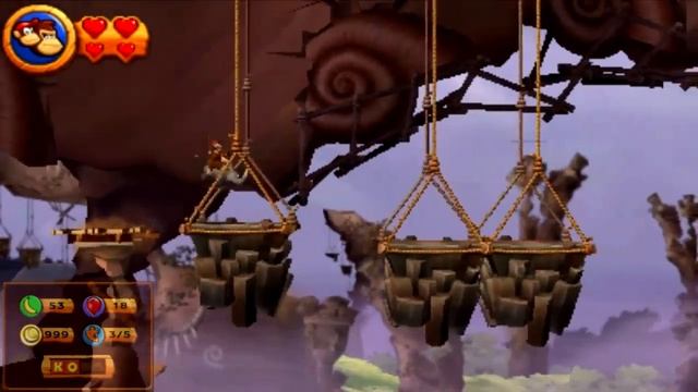 Donkey Kong Country Returns 3D - 6-5 Precarious Plateau смотреть онлайн
