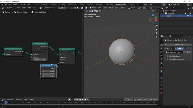 How to Array in Geometry Nodes - Blender 2024 смотреть онлайн