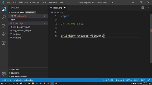 12 Delete File using unlink function | PHP смотреть онлайн