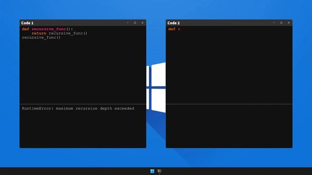 How to fix RuntimeError: maximum recursion depth exceeded in Python смотреть онлайн