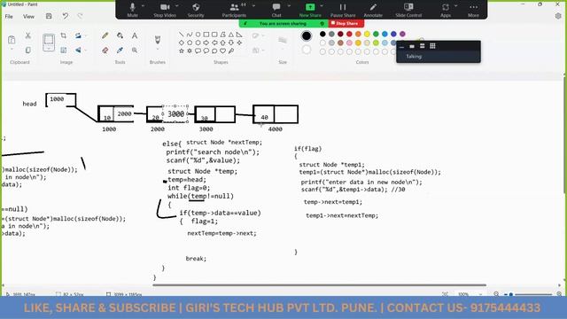 Insert Node in Linked List at Middle Position| Data Structure and algorithms|Giris tech hub (Part 2 смотреть онлайн