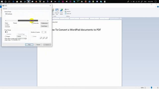 How To Convert a WordPad documents to PDF смотреть онлайн