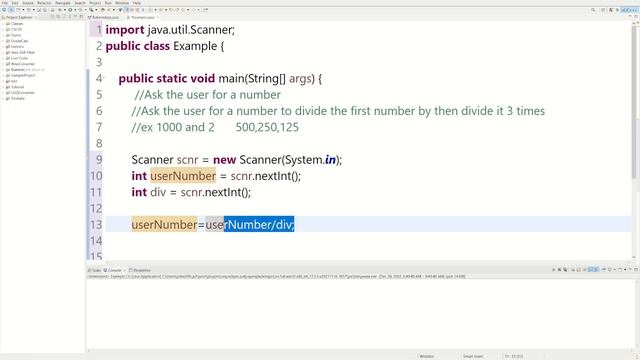 Divide user input in Java / How to Tutorial смотреть онлайн