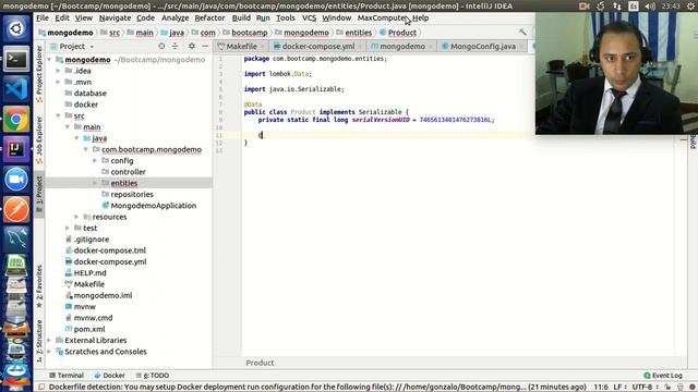 Spring Boot 2 + MongoDb + Docker смотреть онлайн
