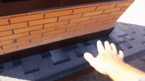 Как обойти трубу гибкой черепицей.