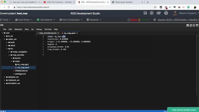 [ROS Q&A] 191 - How to load a pre-built map into ROS for the Navigation Stack смотреть онлайн