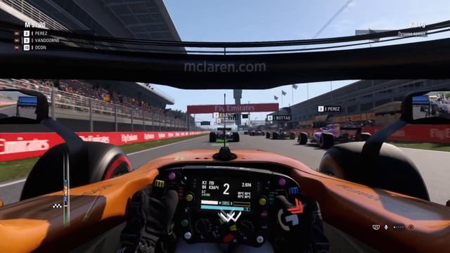 Как стартовать на уровне ботов в F1 2018 на геймпаде смотреть онлайн