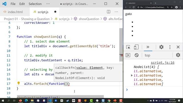 Creating a Basic Quiz - JavaScript Tutorial смотреть онлайн
