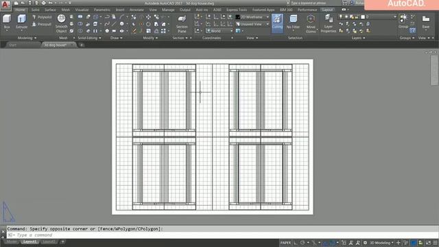 AutoCAD create & use model space viewport смотреть онлайн
