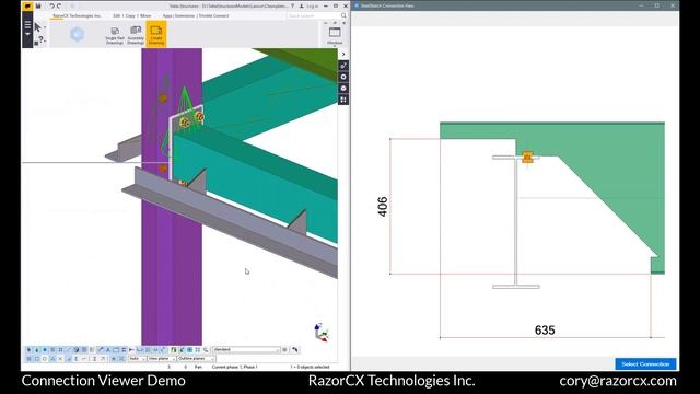 SteelSketch Connection Viewer for Tekla Structures смотреть онлайн