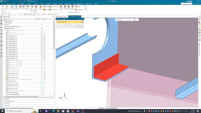 1 Wing rib with undercuts and cutouts for stringers смотреть онлайн