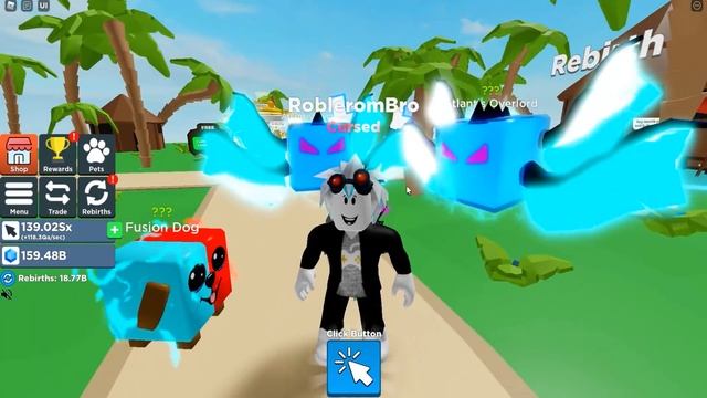 СИМУЛЯТОР КЛИКА! ЧИТЕРСКАЯ БУТЫЛКА ЗА 500 РОБУКСОВ ДЕЛАЕТ ШАЙНИ ПИТОМЦЕВ! ROBLOX Clicker Simulator