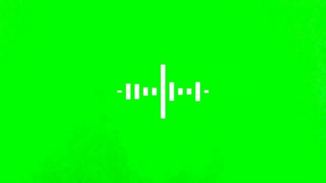 كروما موجات صوتيه جاهزه الخلفيه خضراء - Green Screen