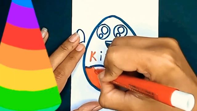 как нарисовать детское яйцо для детей Bolalar uchun yumshoqroq tuxum rasmini chizish смотреть онлайн