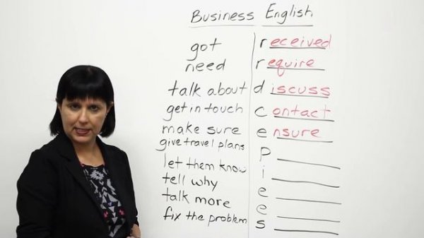 How to change Basic English into Business English