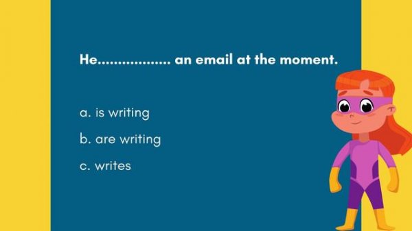Present simple Vs present continuous - Quiz