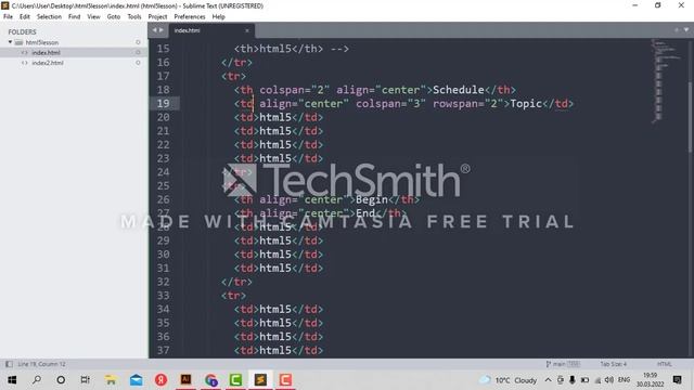 Табличные теги, создаём таблицу вместе
