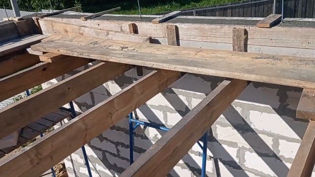 Строительство бани из газобетона в ЖК Назарово. Заливка армопояса смотреть онлайн