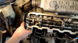 Замена ГРМ VW T4/2.4D (AJA, AAB)