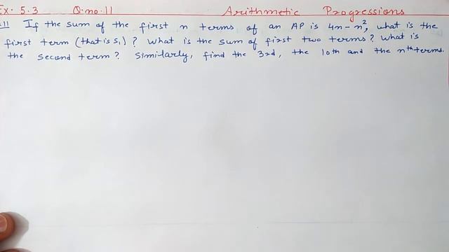 Chapter:5 Ex.5.3 (Q.9,10,11,12) Arithmetic Progressions | Ncert Maths Class 10 | Cbse. смотреть онлайн