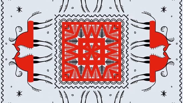 Русский народный орнамент. Мезенская роспись. Бесплатный футаж. Зацикленное видео. 15 смотреть онлайн