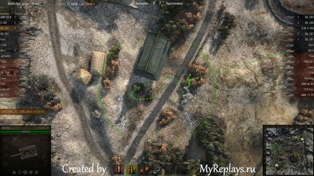 WOT: Korea - Object 261 - 4 frags смотреть онлайн