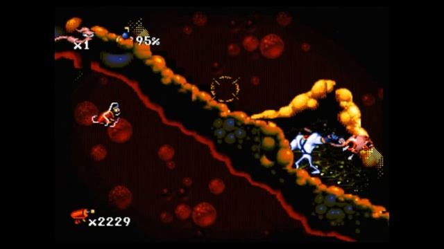 Sega Mega Drive 2 (Smd) 16-bit Earthworm Jim 1 part Intestinal Distress