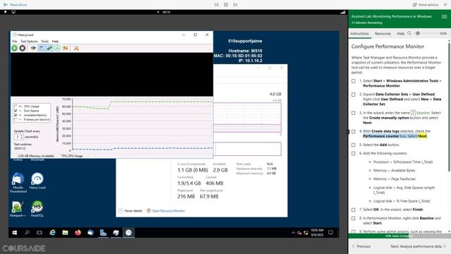 09. Assisted Lab 9: Monitoring Performance in Windows смотреть онлайн