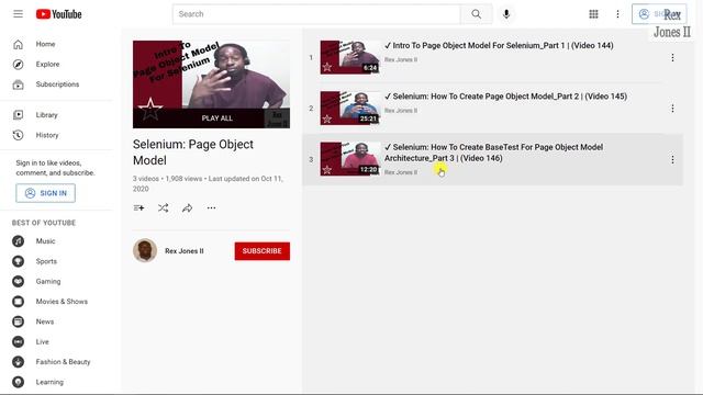 ✔ (PL 14) Selenium Using Java With Page Object Model Playlist Introduction смотреть онлайн