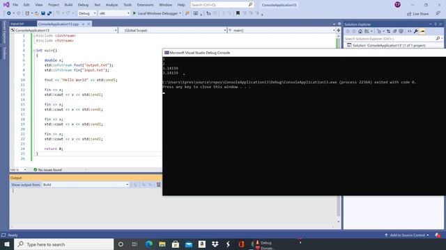 Visual Studio 2019 - Using Input and Output Files with C++ - ENGR 2304 смотреть онлайн