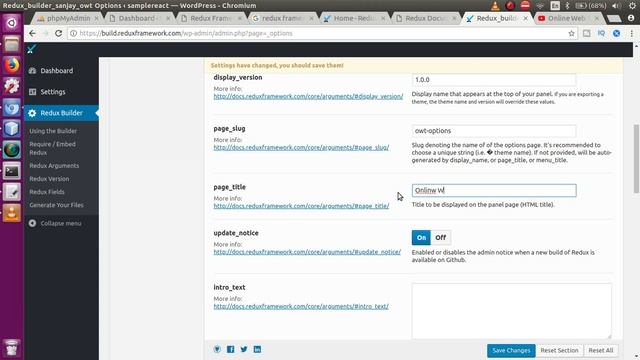 Redux Option Framework in Wordpress for beginners (#1) Introduction, Features, Installation смотреть онлайн