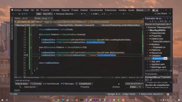 .NET MAUI + Entity Framework Core con SQLite
