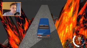 СМЕРТЕЛЬНЫЕ ПРЫЖКИ в ВУЛКАН! Что, если Машина УПАДЕТ в ЛАВУ.... - BeamNG Drive