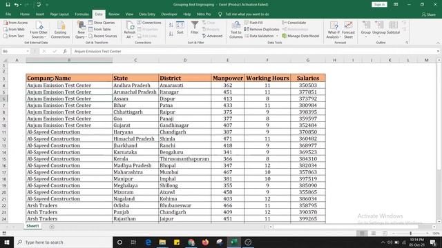 Group, Rows & Columns In MS Excel II By Excel Airlines 619