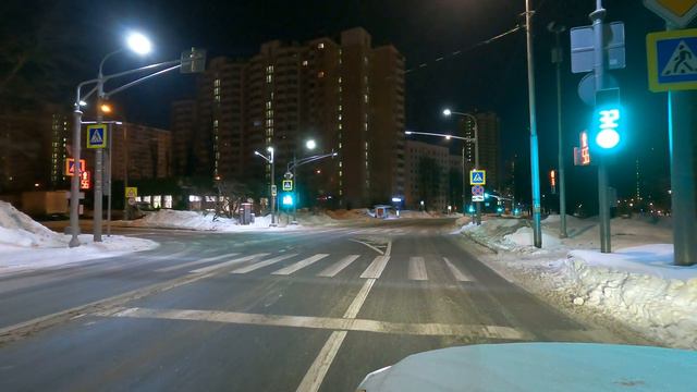 Бескудниковский бульвар. На машине по ночной Москве. смотреть онлайн