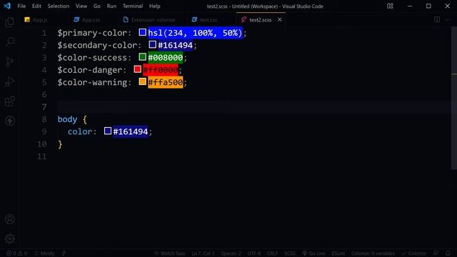 View Colors, Convert Color Values & Use Color Picker in Visual Studio Code Editor смотреть онлайн