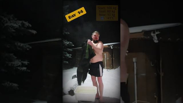 ШОК!!! 💥Экстремально низкая температура для моржевания -41°С #закаливание #fyp смотреть онлайн