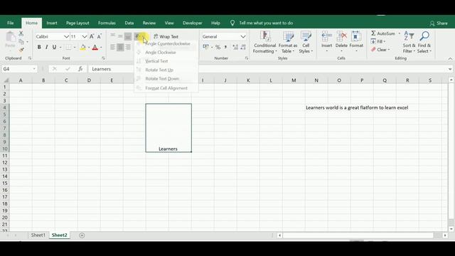 Formatting in Excel (Alignment group) смотреть онлайн