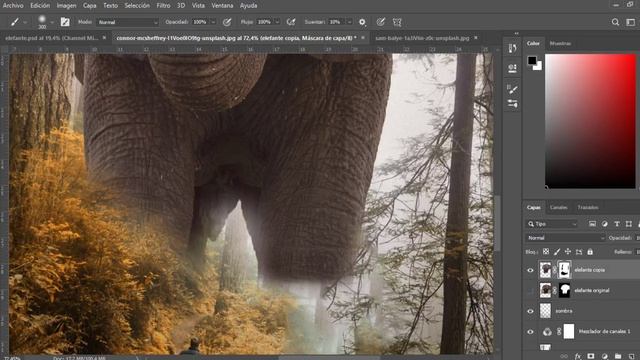 Tutorial Foto Manipulación Elefante Gigante | Adobe Photoshop смотреть онлайн