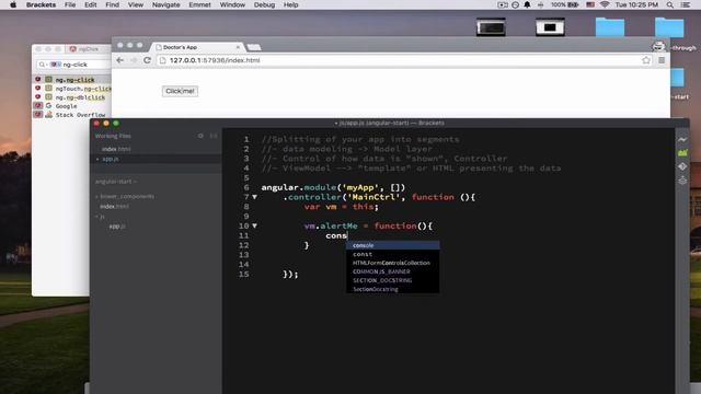 Click events with AngularJS #angularJS (oldies) смотреть онлайн