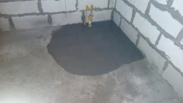 Наливной пол из клея для Пено-газоблока