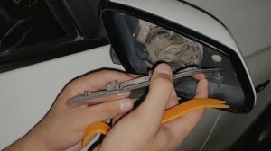 Bmw F10 Side Mirror Glass Removal