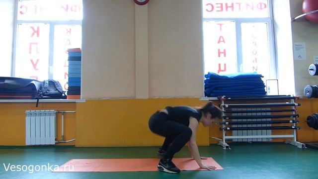 Комар - упражнение для похудения в домашних условиях - Весогонка смотреть онлайн