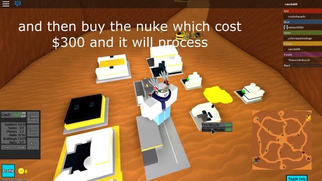 Roblox: how to launch a nuke - The Conquerors 3 [ NEW LOBBY ] - смотреть онлайн