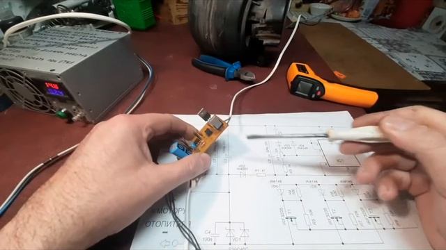 Драйвер ТС4420 для управления затвором полевого транзистора ШИМа печки. смотреть онлайн